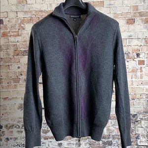 Banana Republic Men’s Merino Wool Blend Zip Sweater.